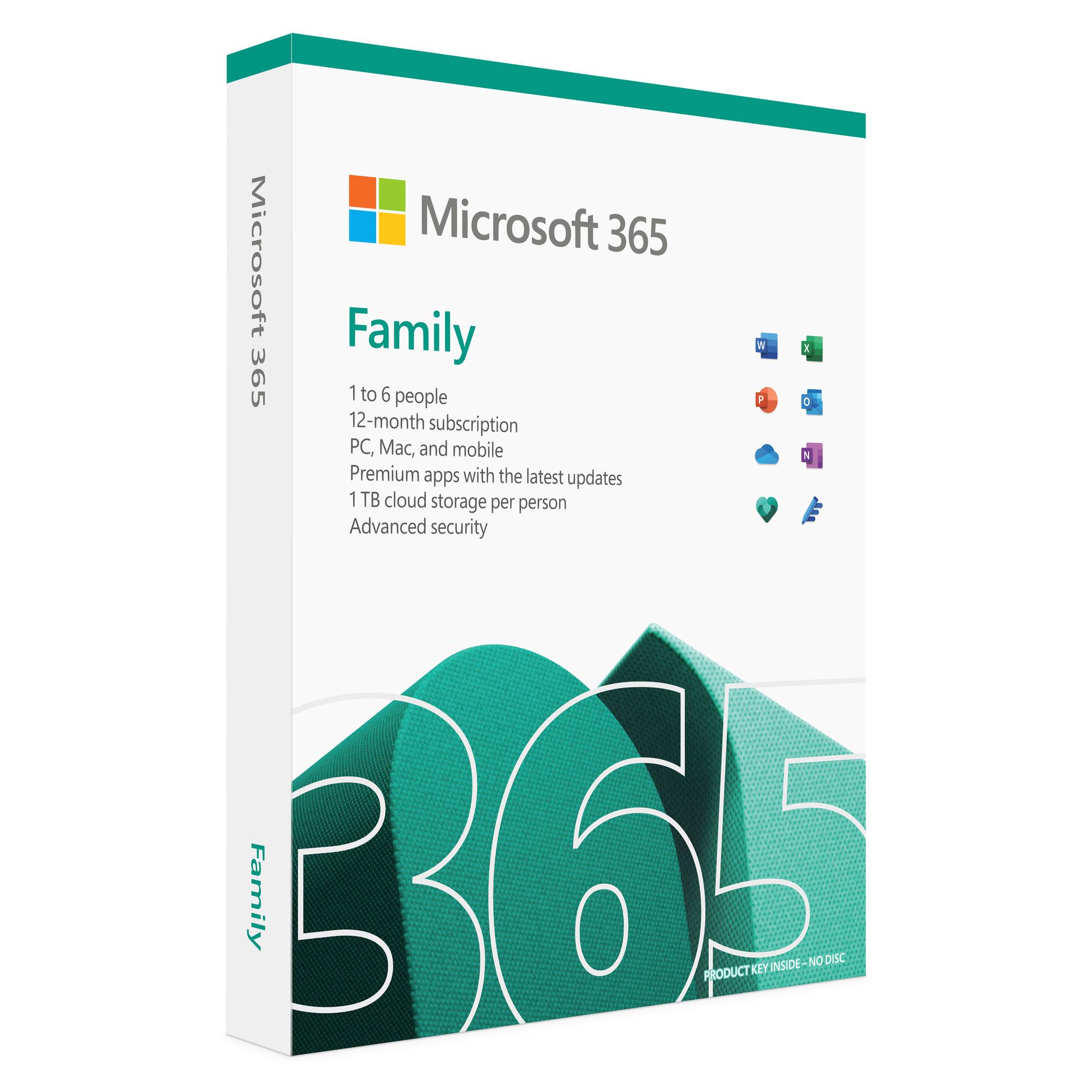 Microsoft Office 365 Family
6 Devices 1 Year